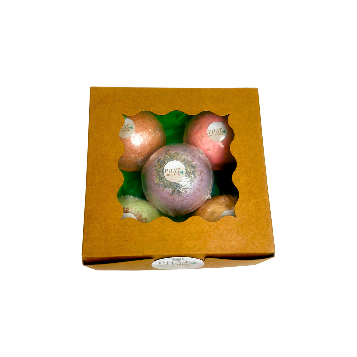 Holiday Bath Bomb Gift Box in Fall Scents - Qty 5