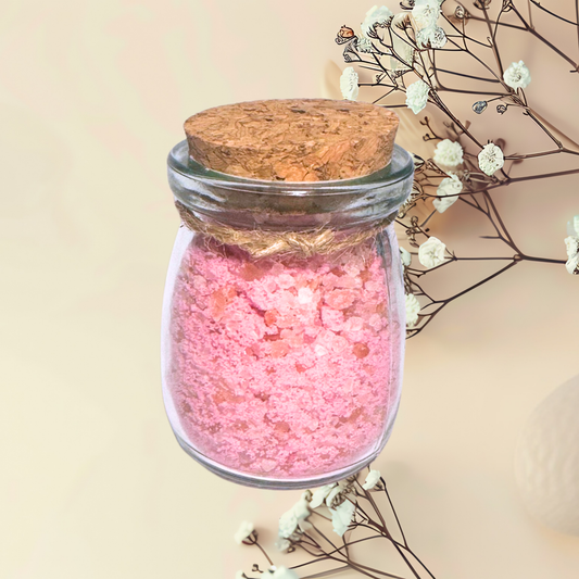 Cotton Candy Natural Bath Salts with Kaolin Avocado & Sea Salt Bath Soak | 3.5 oz