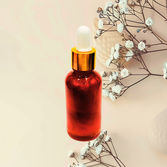 TEMPTED | After Dark Red Shimmer Body Oil | 1 oz