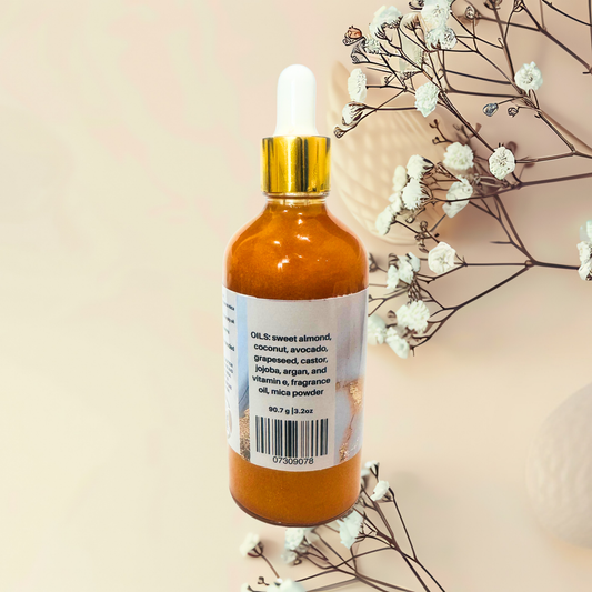 Wish Upon a Star Glowing Goddess Natural Shimmer Body Oil Thousand Wishes Type Golden Glow | 3.2 oz