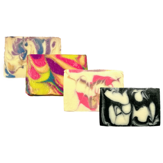 4 Handmade Natural Bar Soaps in Assorted Scents