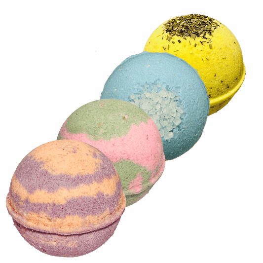 4 Oatmeal Luxury Assorted Scents Bath Bombs Organic Natural Vitamin E