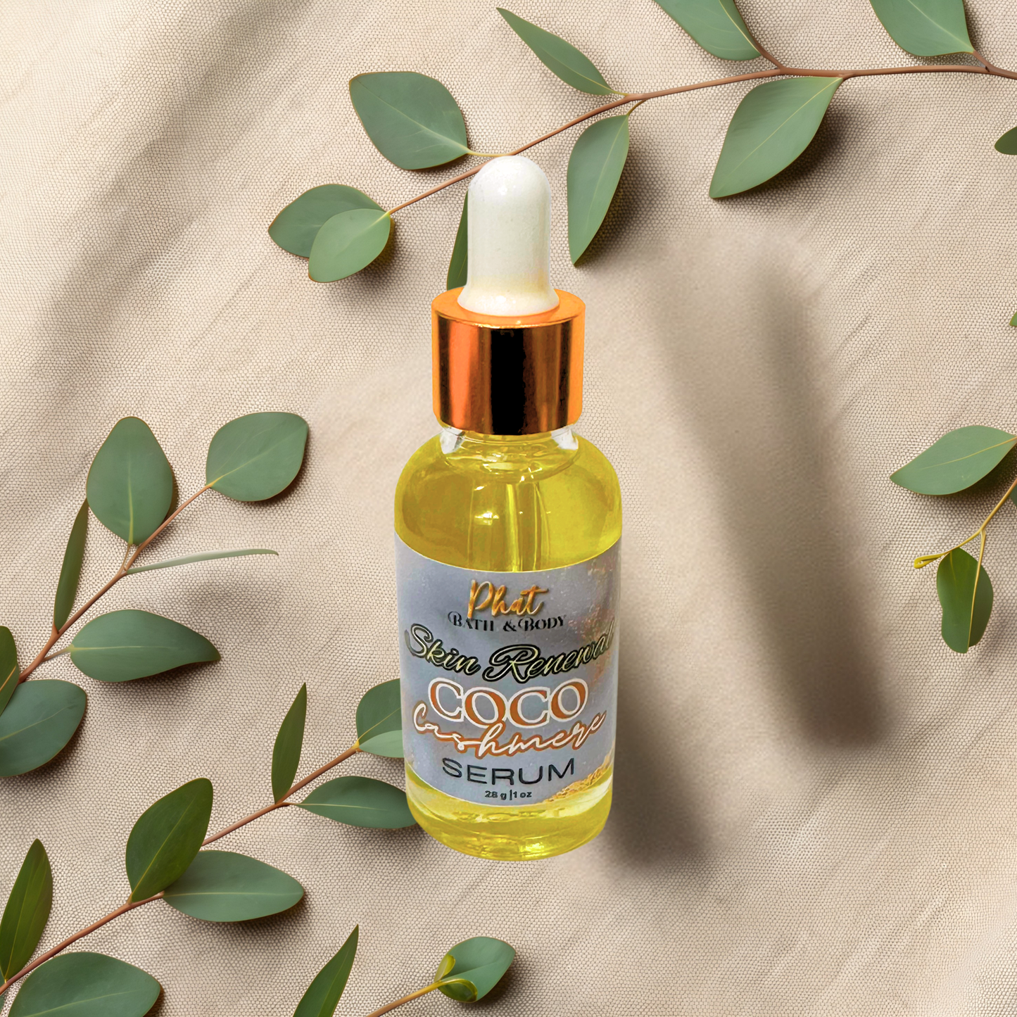 Coco Cashmere Skin Renewal Serum Natural Retinol Anti Aging Skin Therapy Cocoa Butter Cashmere Type | 1 oz