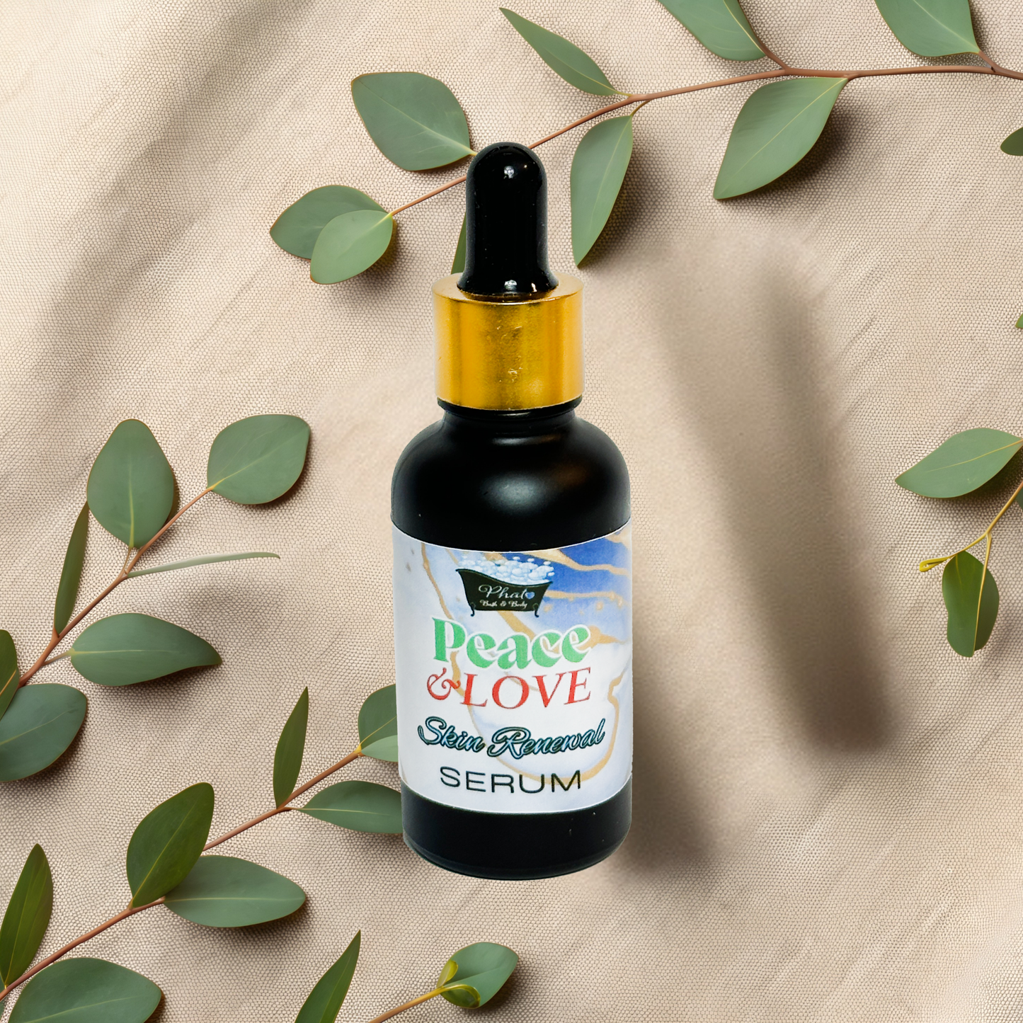 Peace & Love Skin Renewal Serum Patchouli Natural Retinol Anti Aging Skin Therapy | 1 oz