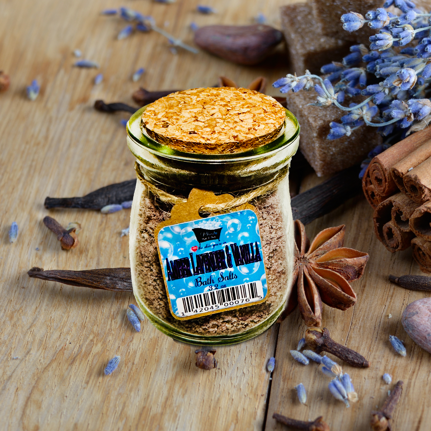 Amber Lavender and Vanilla Natural Bath Salts