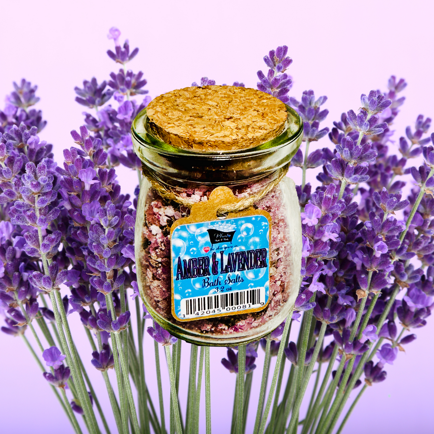 Amber and Lavender Natural Bath Salts