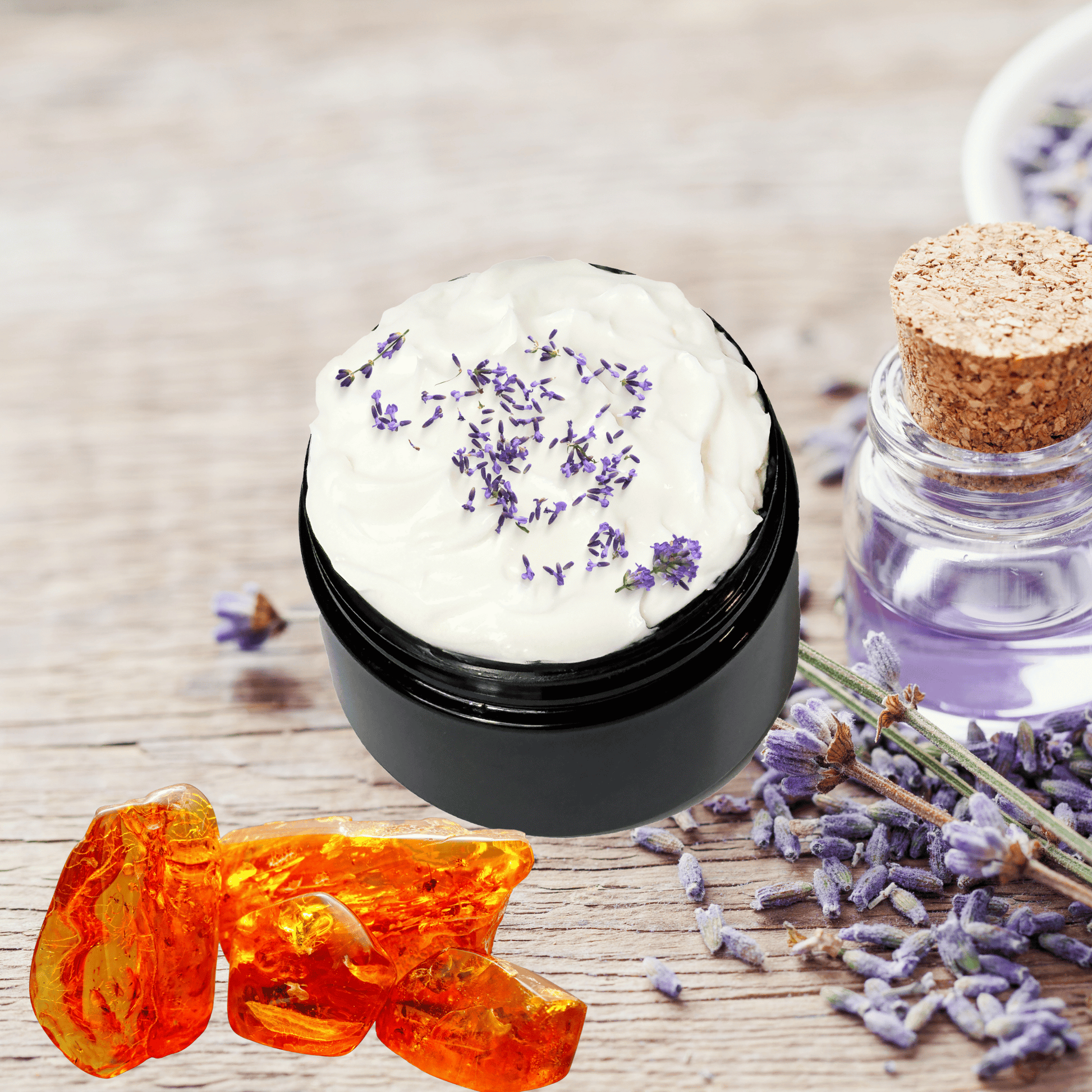 Amber and Lavender Organic Moisturizing Body Lotion