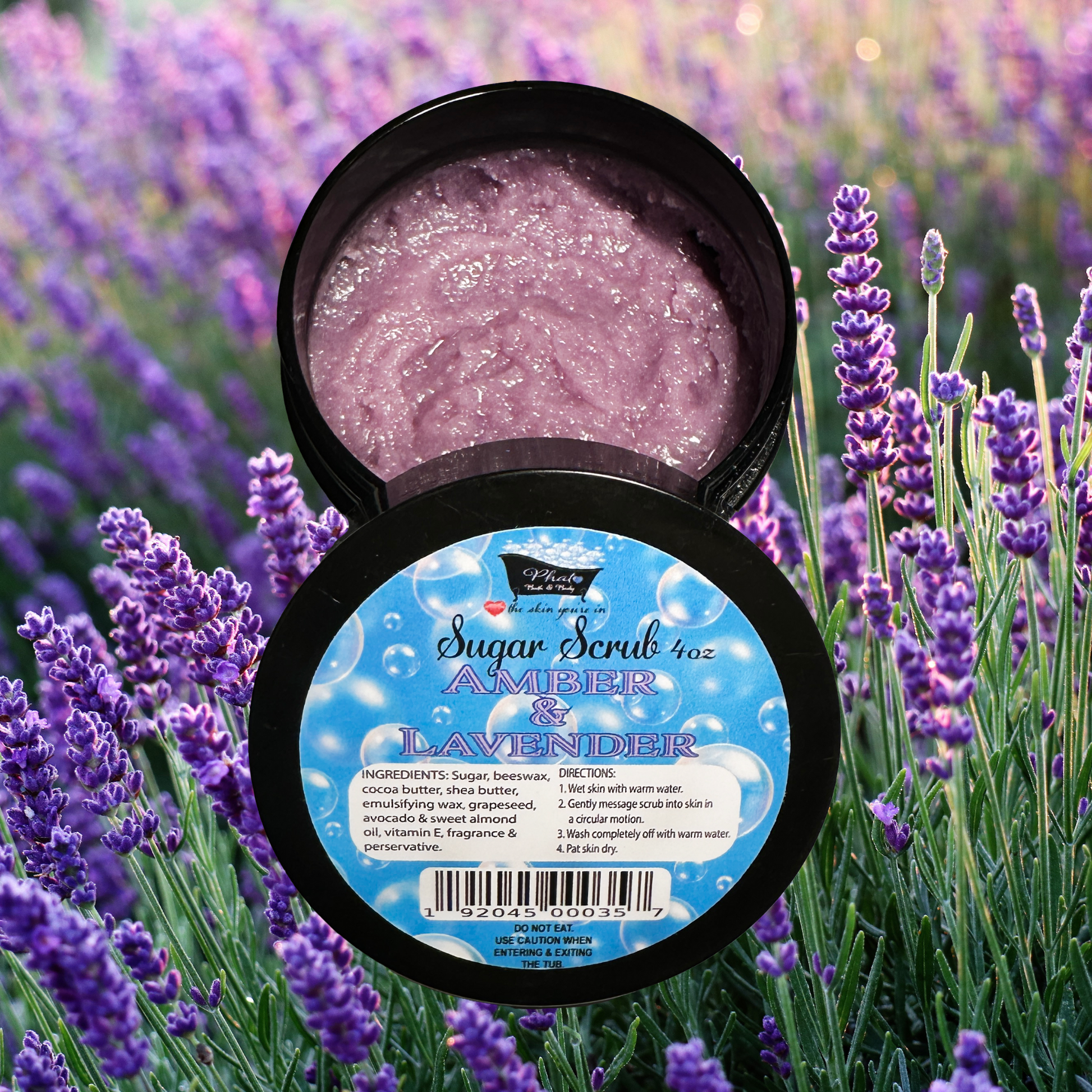 Amber and Lavender Whipped Shea Sugar Scrub