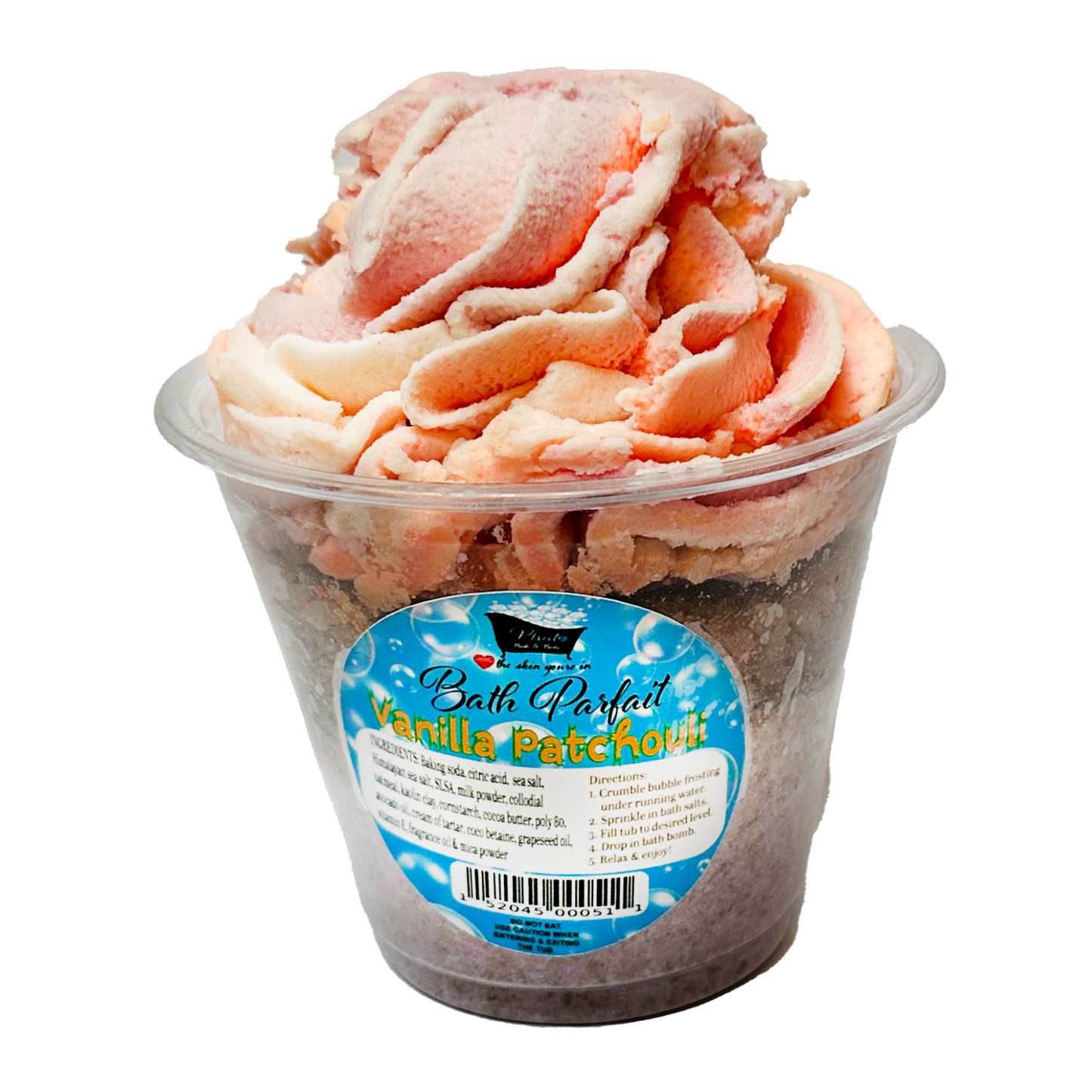 Bath Parfait Bubble Bomb with Foaming Bath Salts Bubble Frosting Bubble Bath