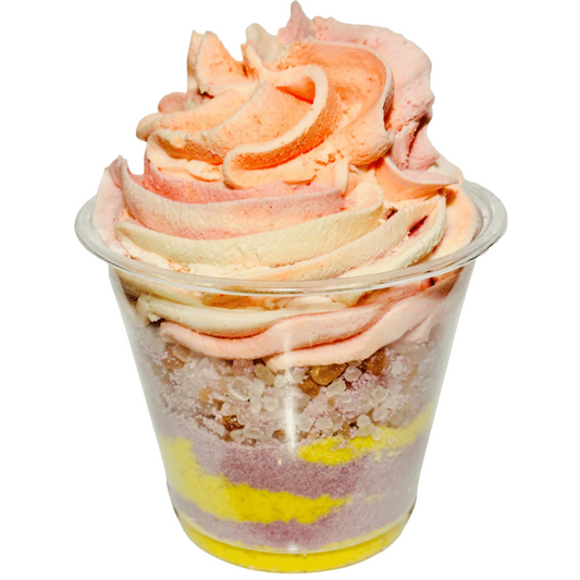 Bath Parfait Bubble Bomb with Foaming Bath Salts Bubble Frosting Bubble Bath