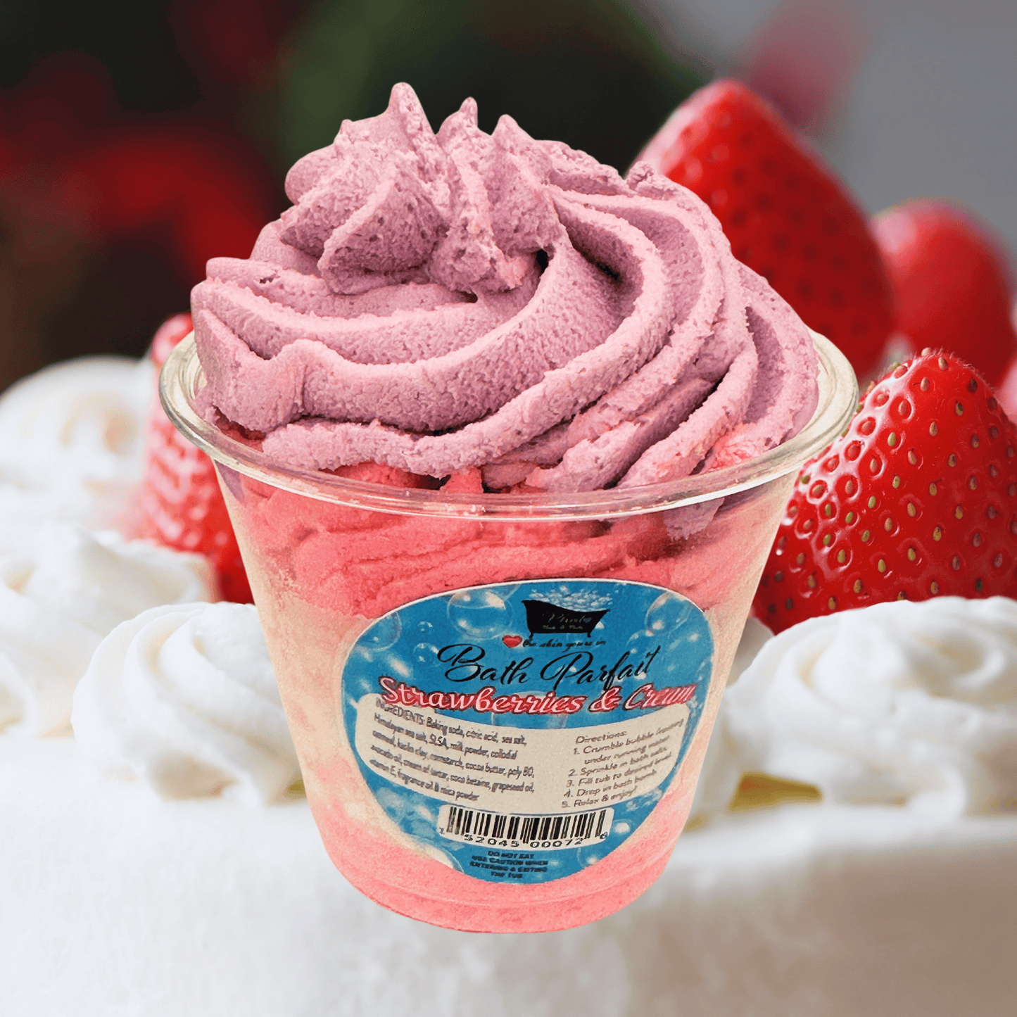 Bath Parfait Bubble Bomb with Foaming Bath Salts Bubble Frosting Bubble Bath