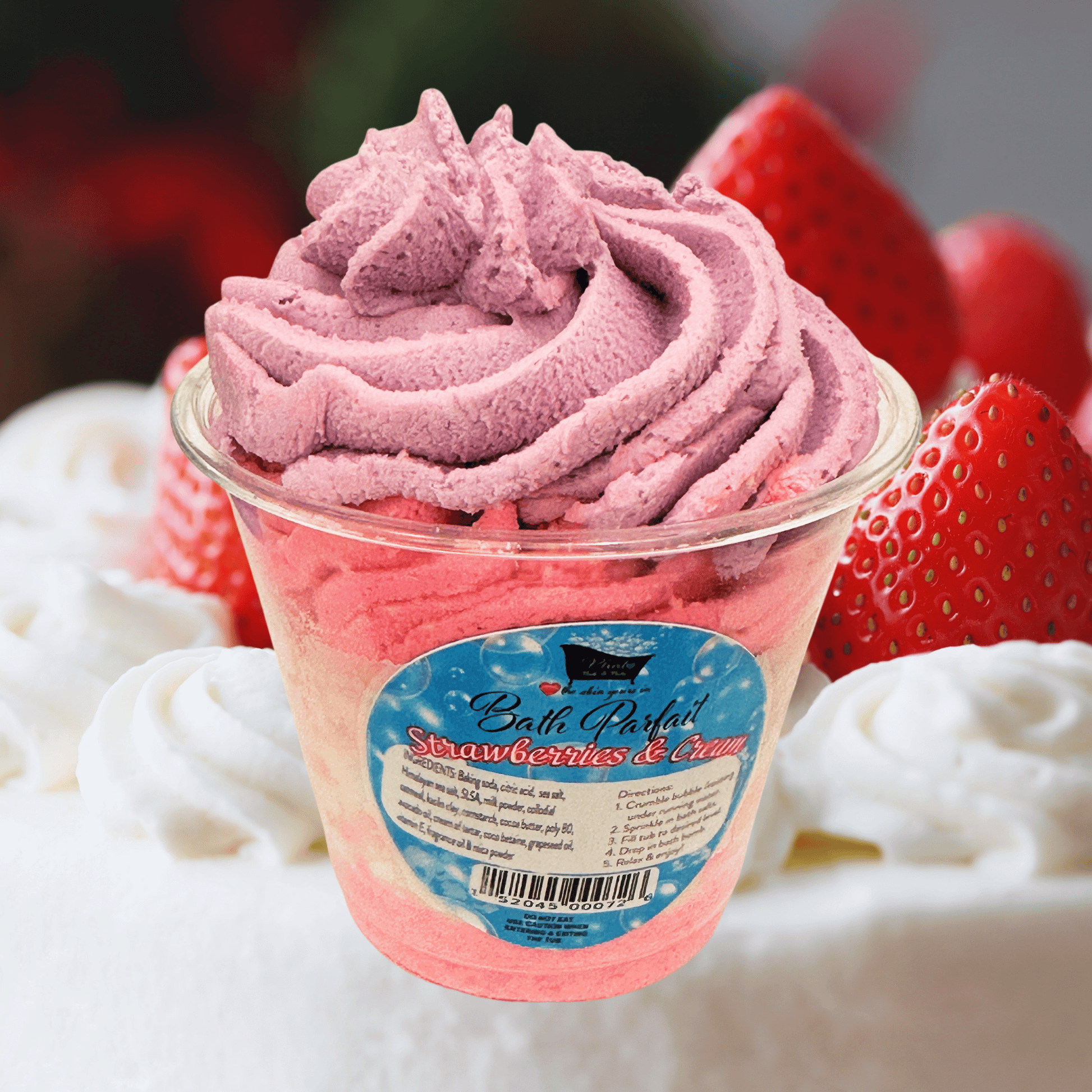 Bath Parfait Bubble Bomb with Foaming Bath Salts Bubble Frosting Bubble Bath