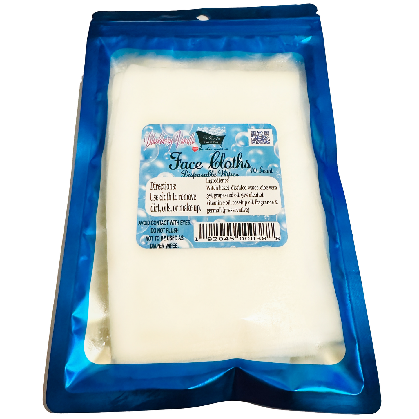 Blackberry Vanilla Disposable Facial Cloths