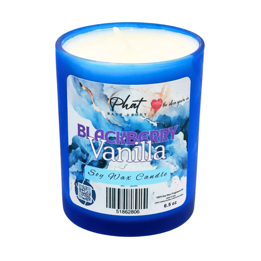 Blackberry Vanilla Natural Soy Wax Candle 6.5 oz Black Raspberry Vanilla Type