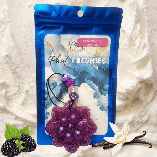 Blackberry Vanilla| Phat Freshie Car Air Freshener Black Raspberry Vanilla Type