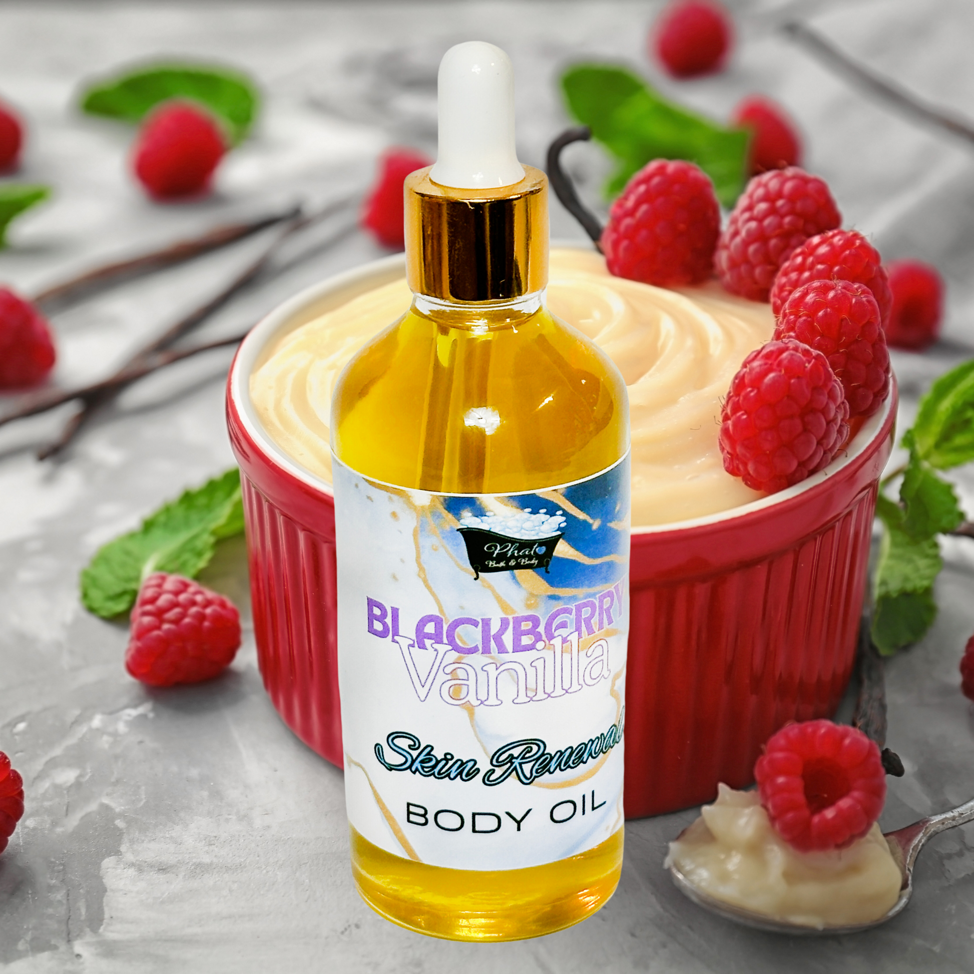 Blackberry Vanilla Skin Renewal Natural Body Oil