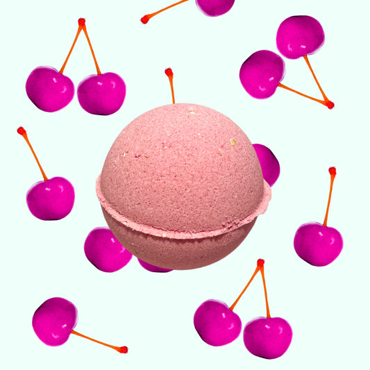 Cherry Merlot Oatmeal Skin Nourishing Bath Bombs Avocado Oil Organic Natural Bath Bombs