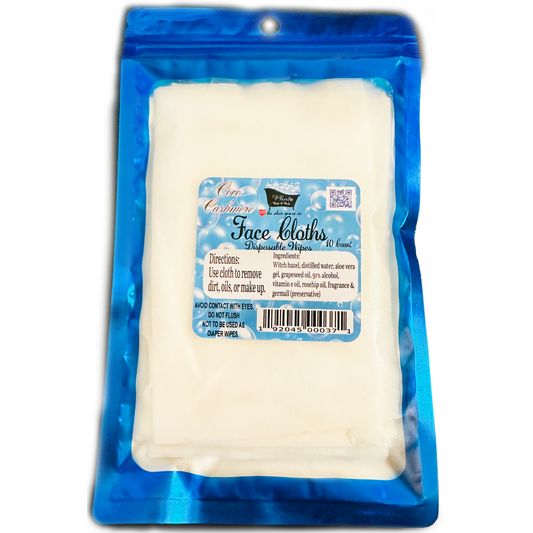 Coco Cashmere Disposable Natural Facial Cloths Cocoa Butter Cashmere