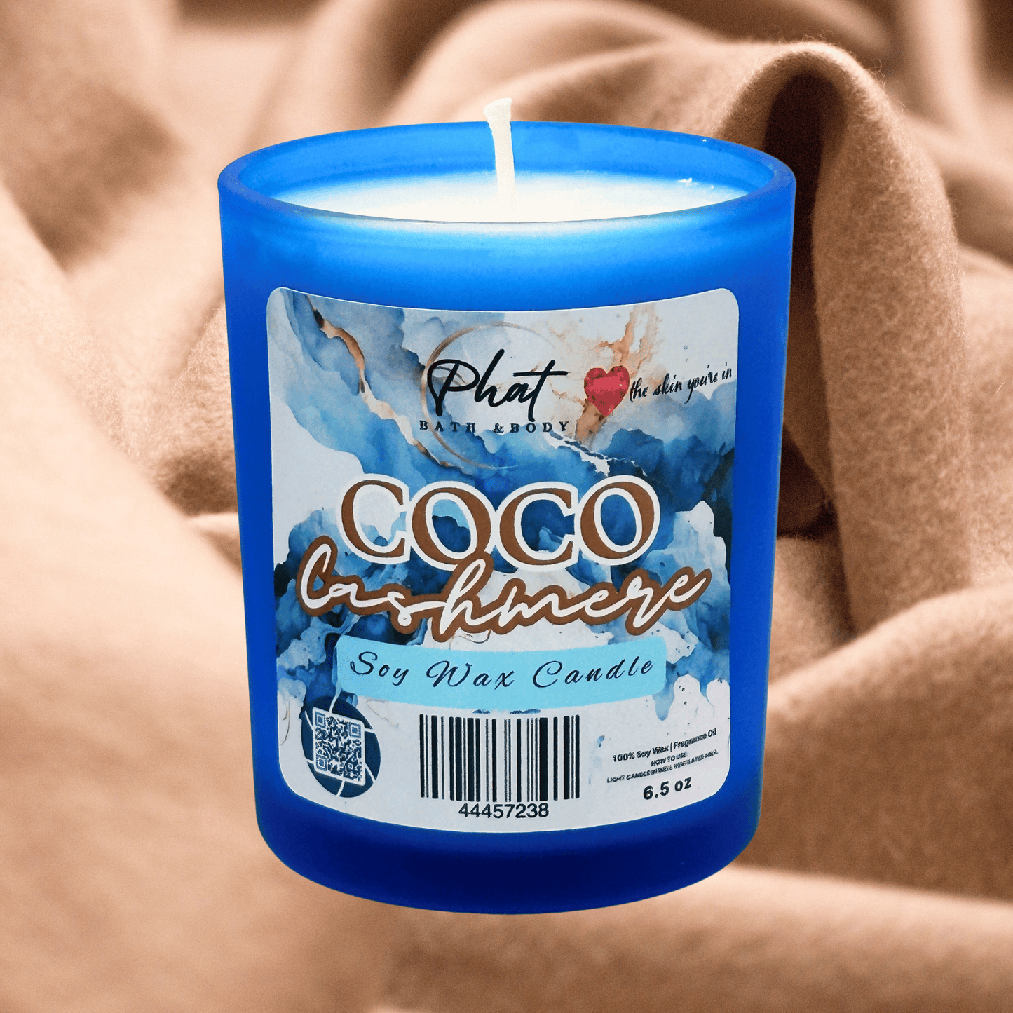 Coco Cashmere Natural Soy Wax Candle Cocoa Butter Cashmere Type