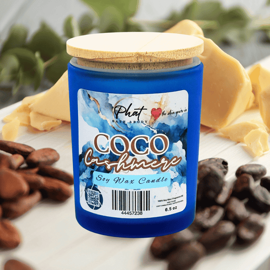 Coco Cashmere Natural Soy Wax Candle Cocoa Butter Cashmere Type