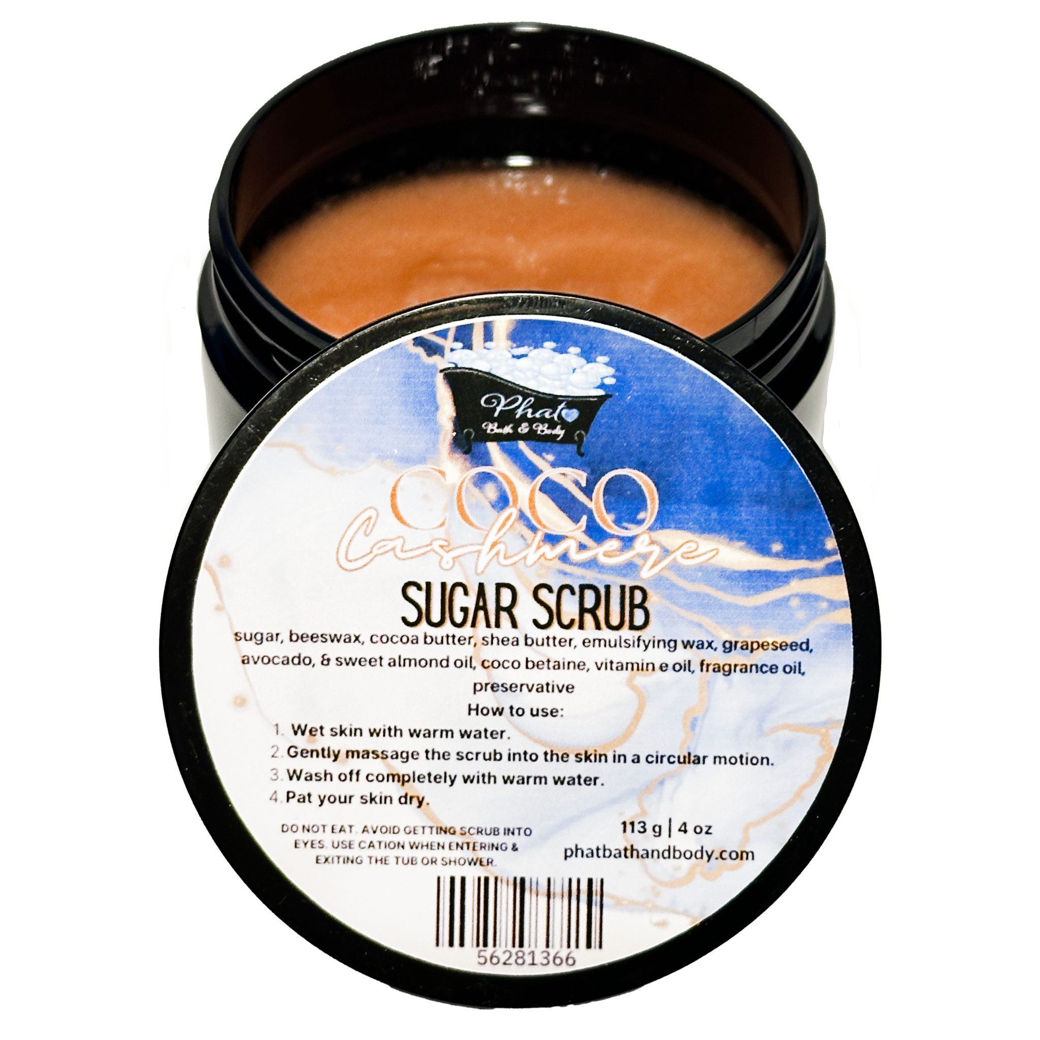 Coco Cashmere Whipped Shea Sugar Scrub with Cocoa Butter Cocoa Butter Cashmere Type | 5 oz