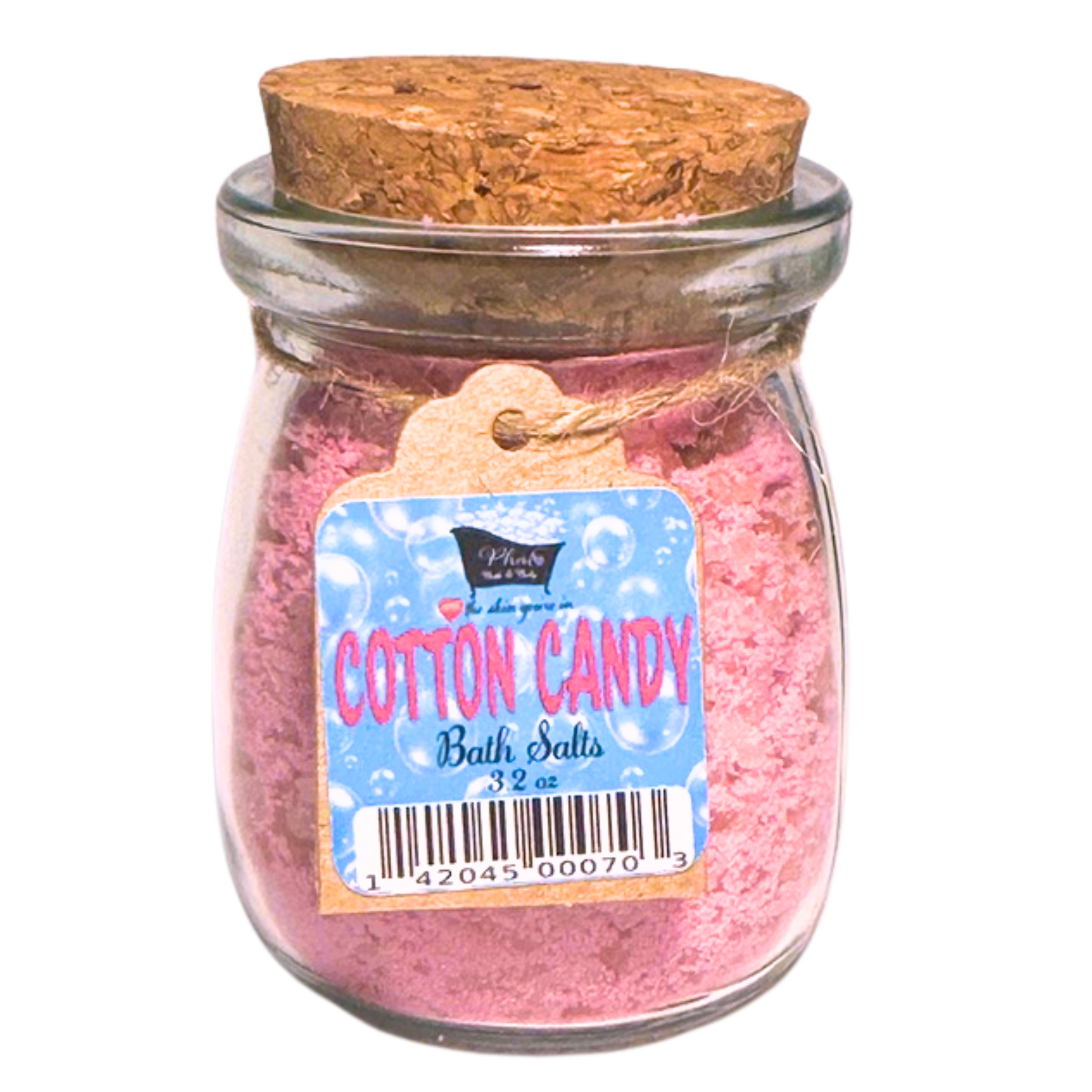 Cotton Candy Natural Oatmeal Bath Salts