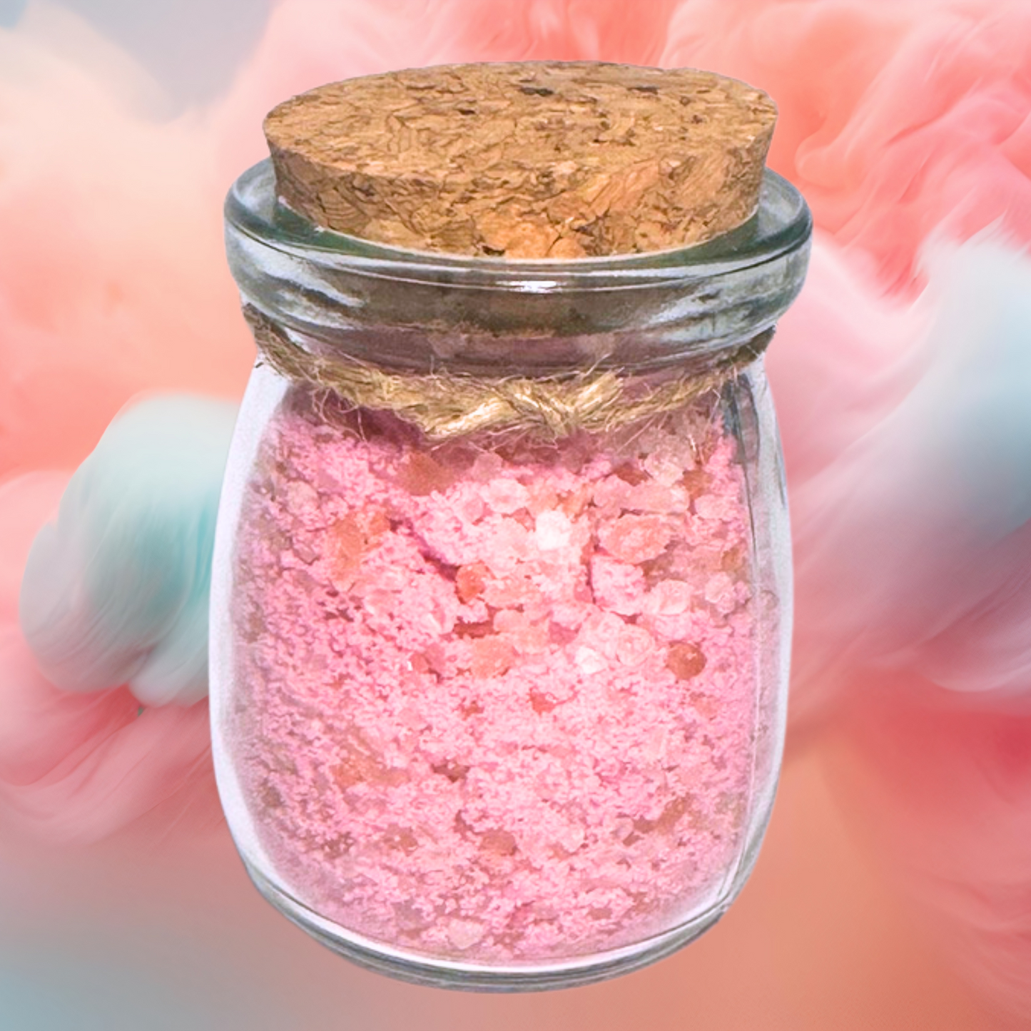 Cotton Candy Natural Oatmeal Bath Salts