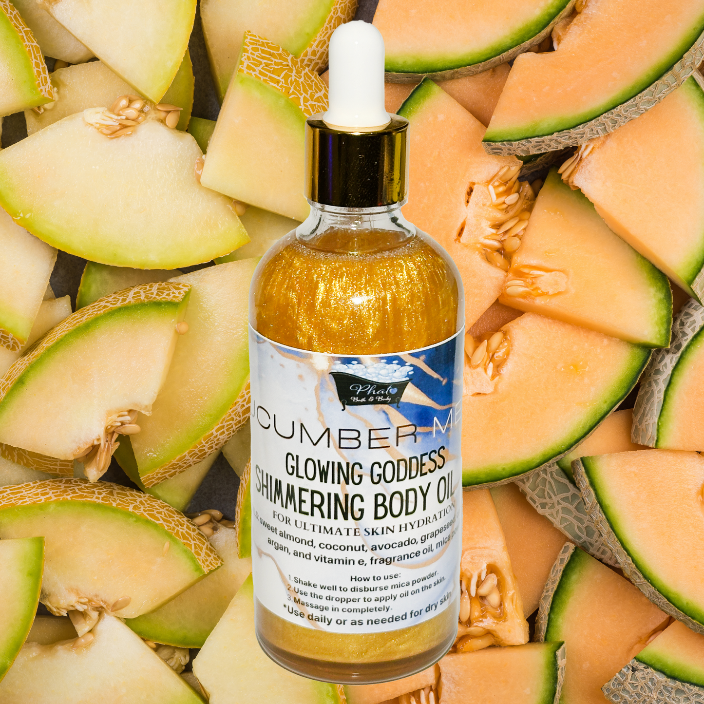Cucumber Melon Glowing Goddess Natural Shimmer Body Oil