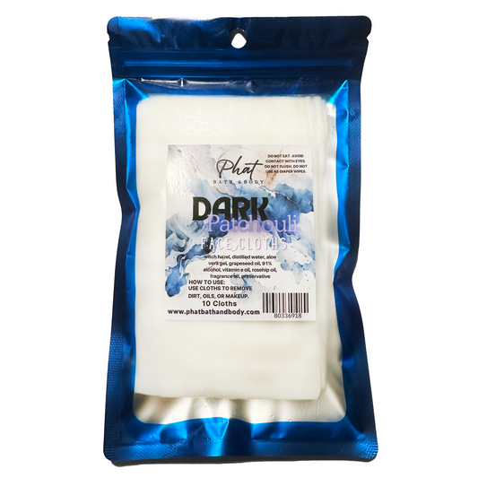 Dark Patchouli Disposable Natural Facial Cloths