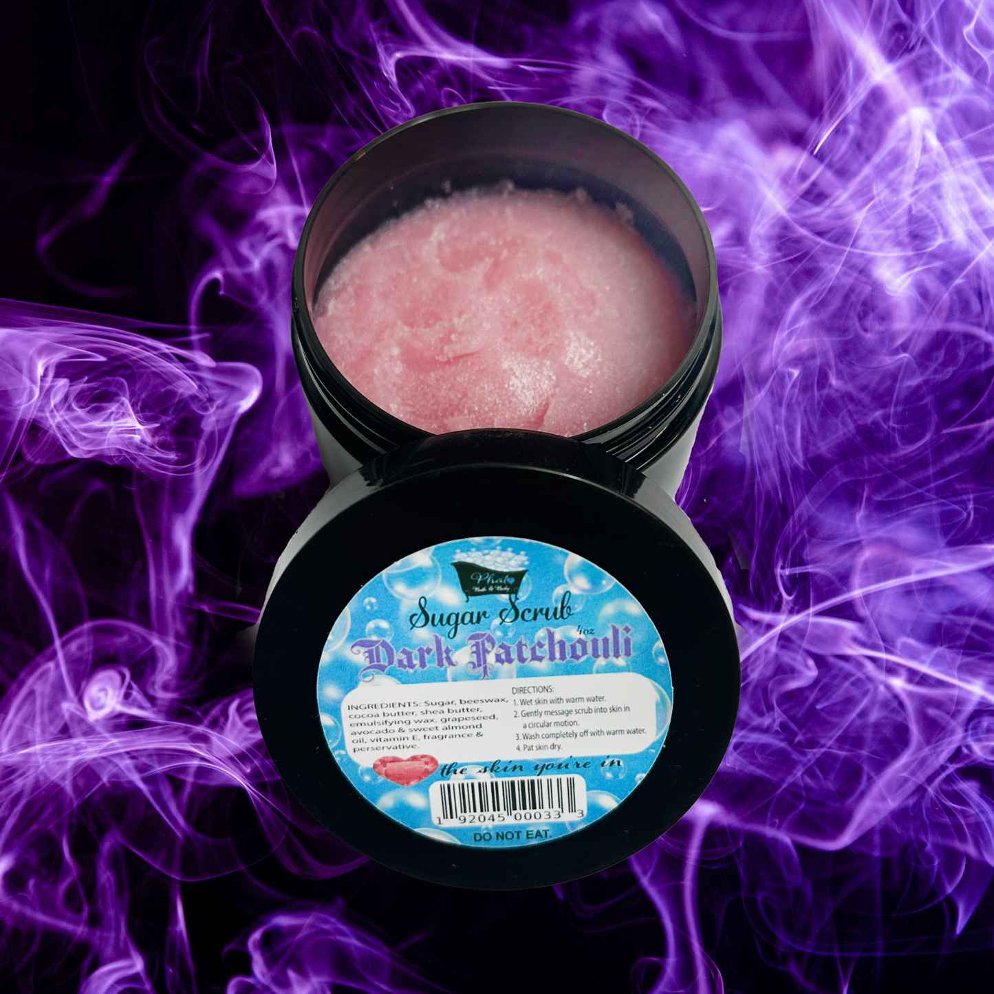 Dark Patchouli Whipped Shea Sugar Scrub