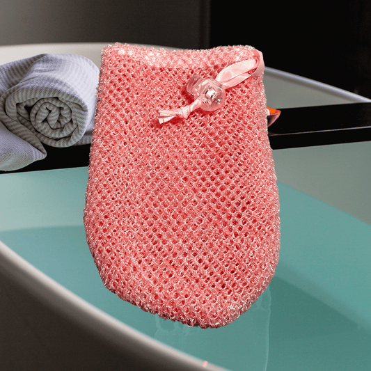 Exfoliating Soap Pouch Net Soap Pocket for Shower or Bath Loofah Mesh Soap Pouch in Assorted Colors