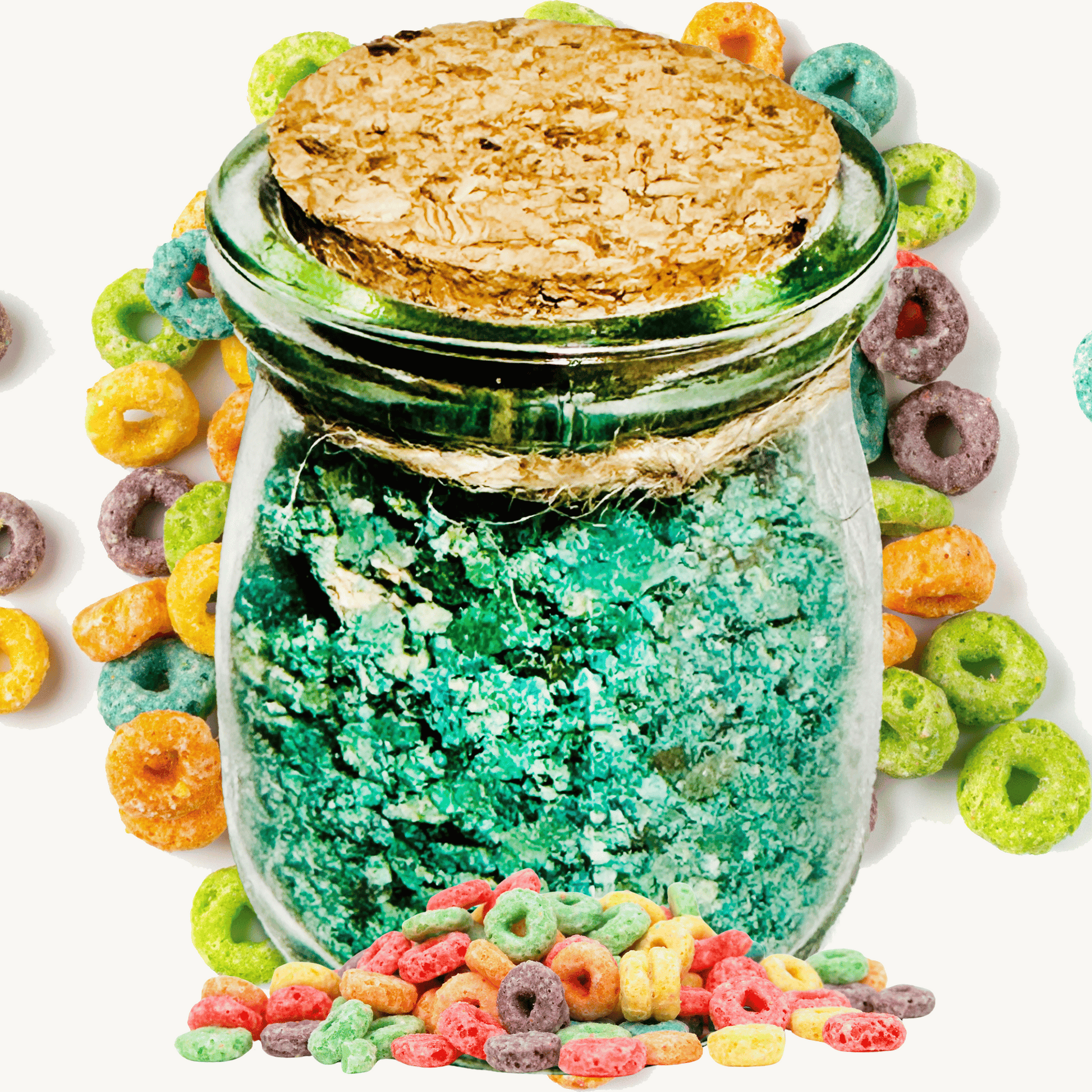 Fruity Loops Natural Bath Salts with Kaolin Avocado & Sea Salt Bath Soak Fruit Loops Type | 3.5 oz