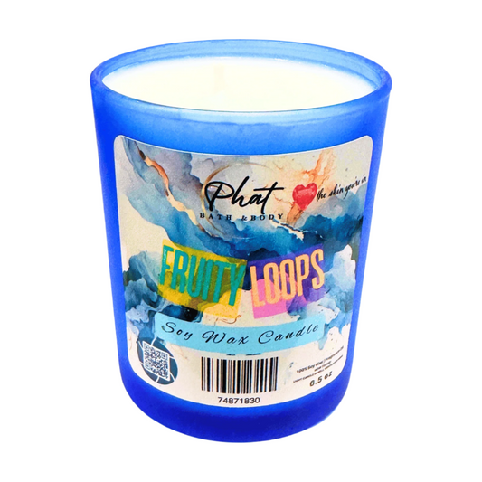 Fruity Loops Natural Soy Wax Candle 6.5 oz Fruit Loops Type