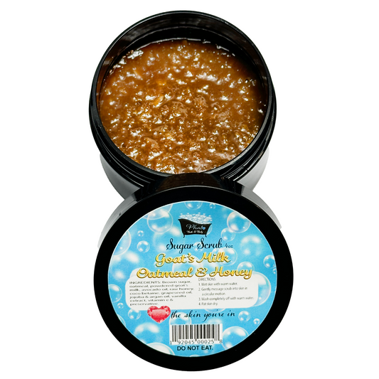 Goat's Milk Oatmeal Honey and Vanilla Natural Sugar Scrub