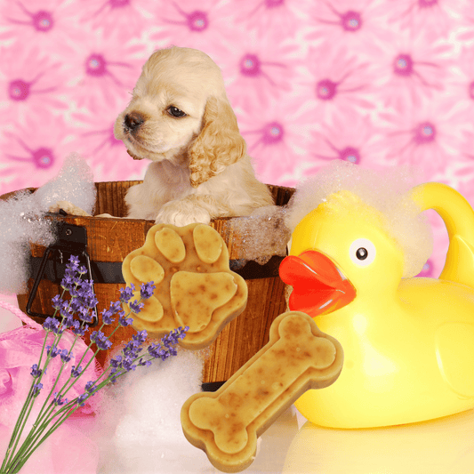 Goat's Milk Oatmeal and Honey Fur Baby Natural Soap with Lavender Essential Oil