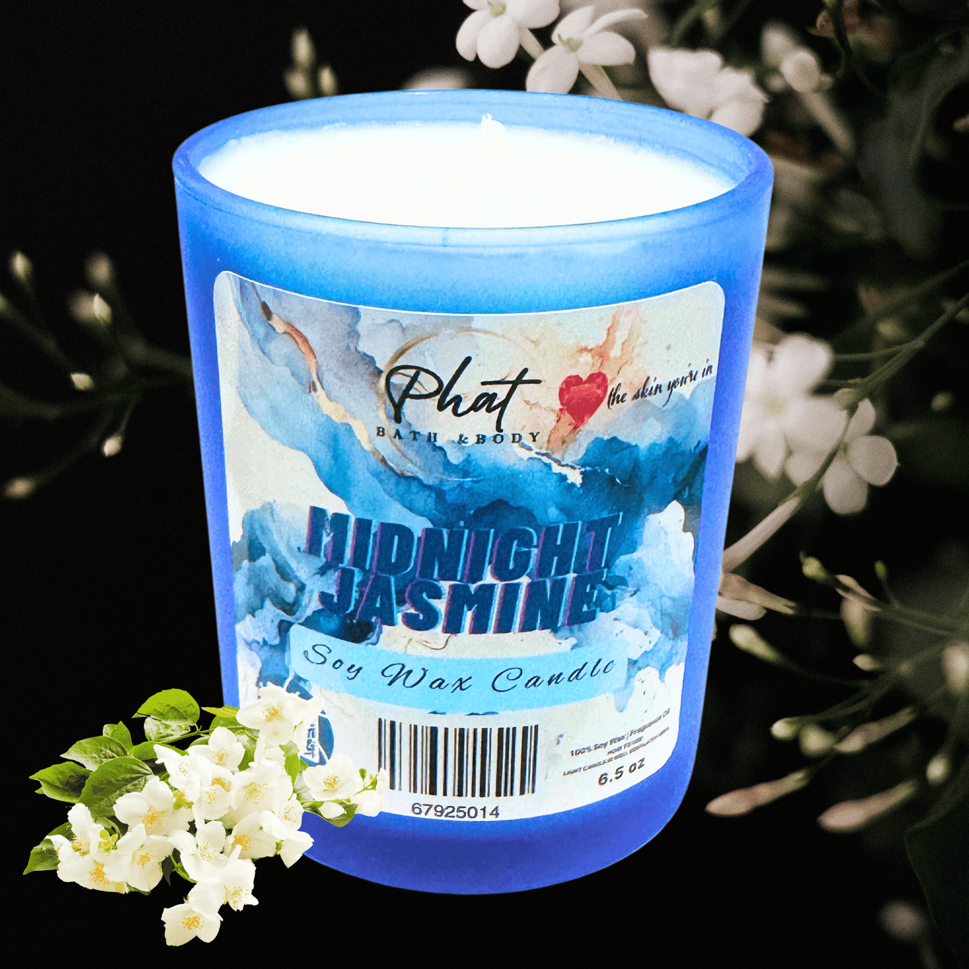 Midnight Jasmine Natural Soy Wax Candle 6.5 oz