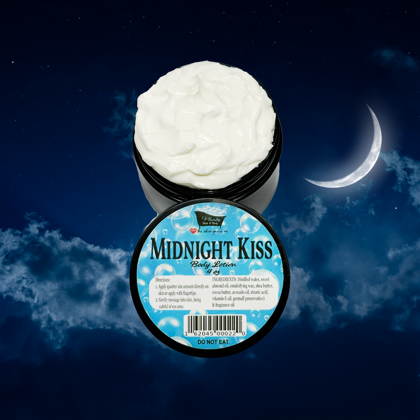 Midnight Kiss Organic Moisturizing Body Lotion Dark Kiss