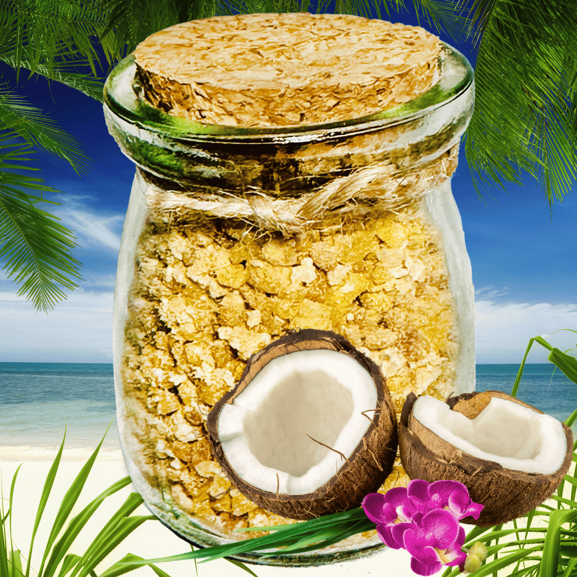 Naked Natural Bath Salts with Kaolin Clay Avocado Oil & Sea Salt Bath Soak | 3.5 oz