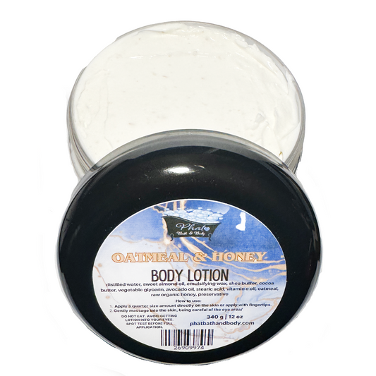 Oatmeal and Honey Fragrance Free Organic Moisturizing Body Lotion