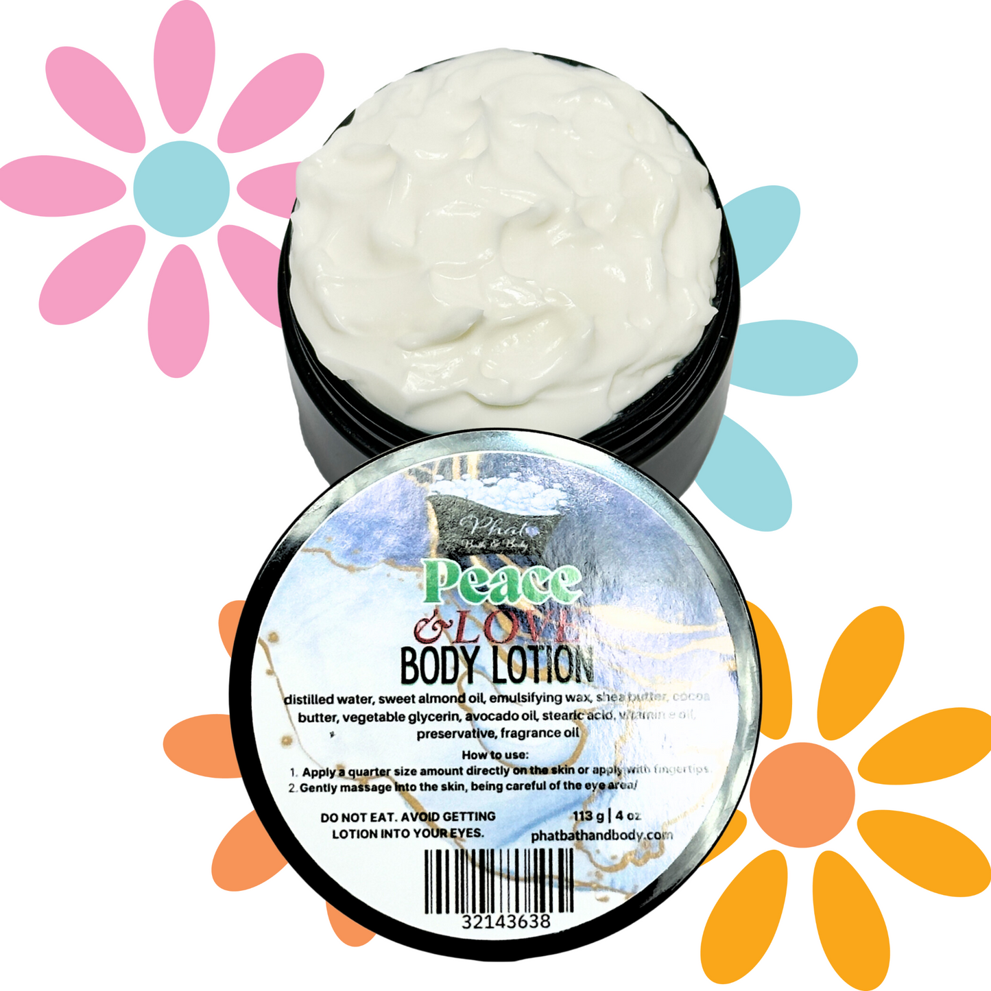 Peace and Love Organic Moisturizing Body Lotion Patchouli