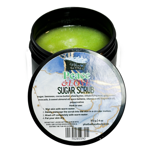 Peace and Love Whipped Shea Sugar Scrub Patchouli