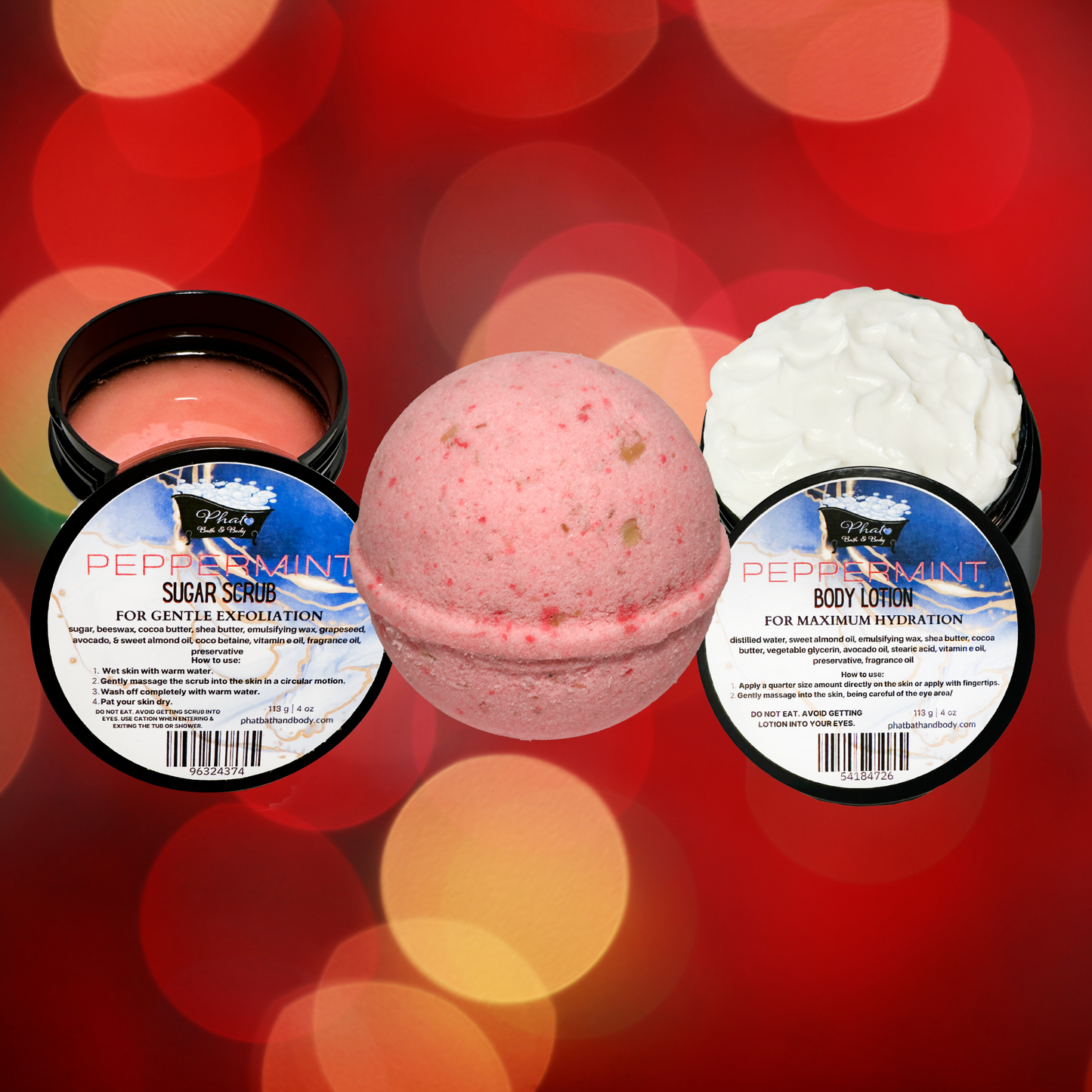 Peppermint Oatmeal Skin Nourishing Bath Bombs