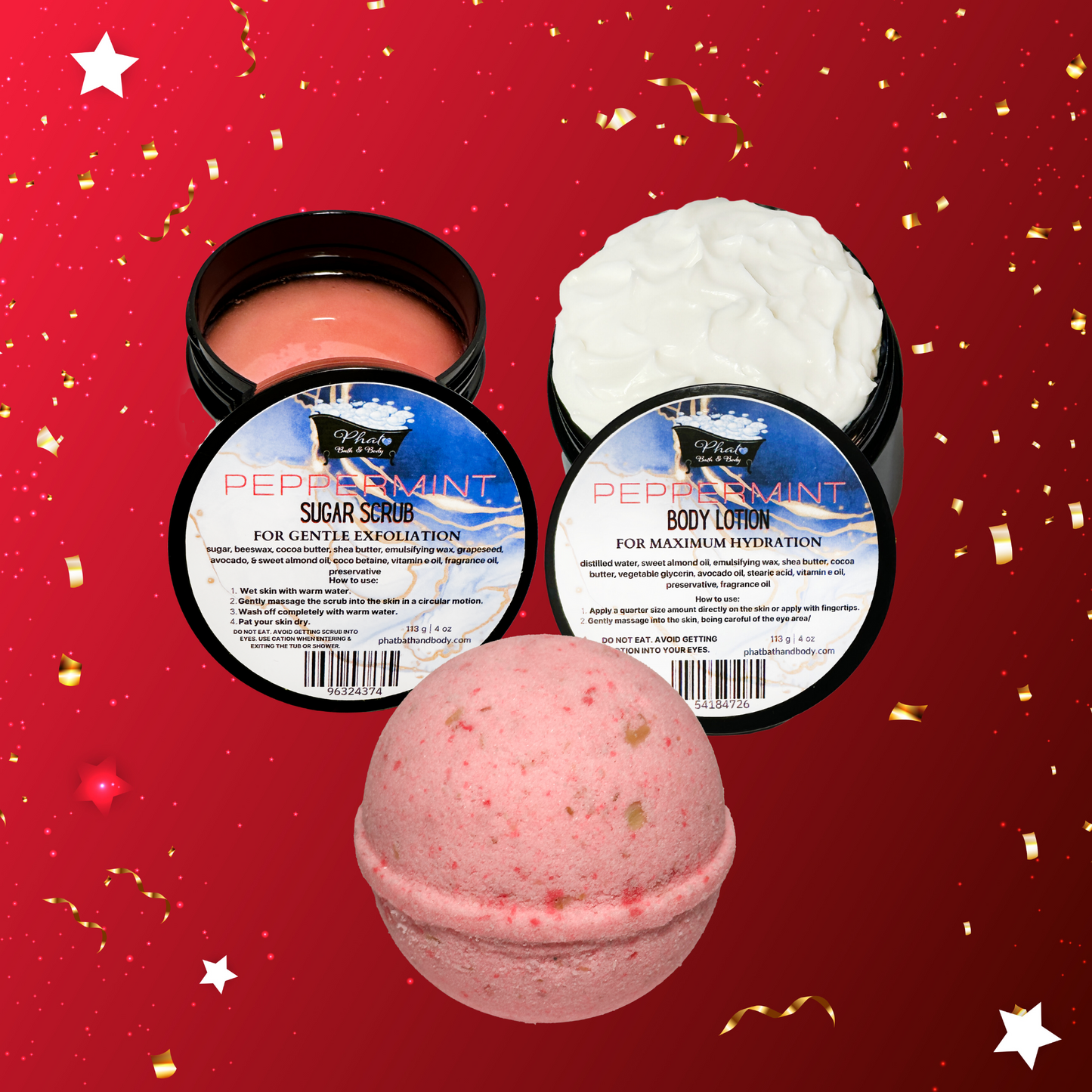 Peppermint Whipped Shea Sugar Scrub