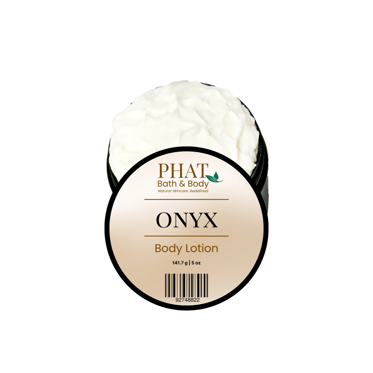 Phat Bath & Body Onyx Body Lotion on a white background.