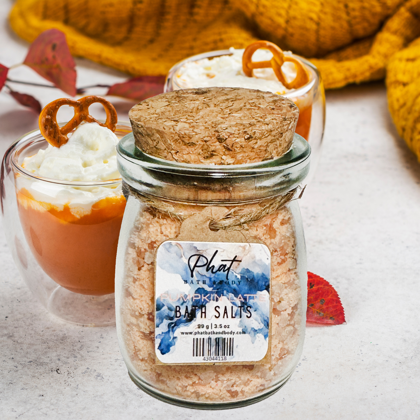 Pumpkin Latte Natural Bath Salts