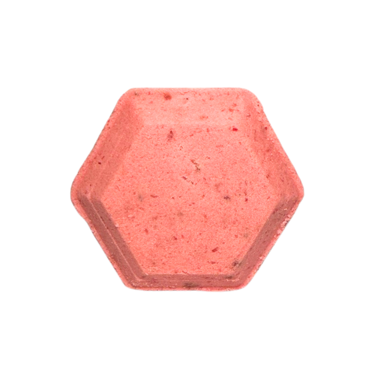 Hexagonal pink steamer on a white background