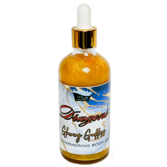 Queen of Dragons Glowing Goddess Natural Shimmer Body Oil