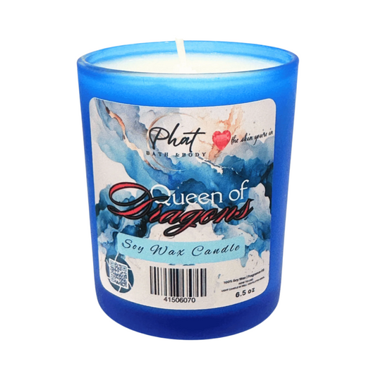 Queen of Dragons natural Soy Wax Candle Dragons Blood Type 6.5 oz