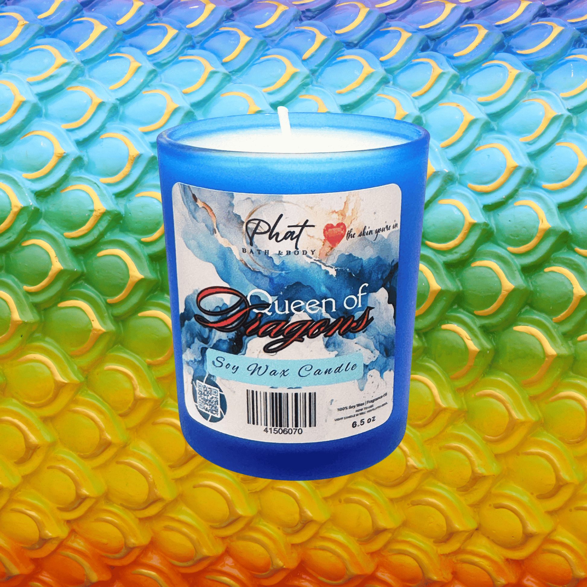 Queen of Dragons natural Soy Wax Candle Dragons Blood Type 6.5 oz