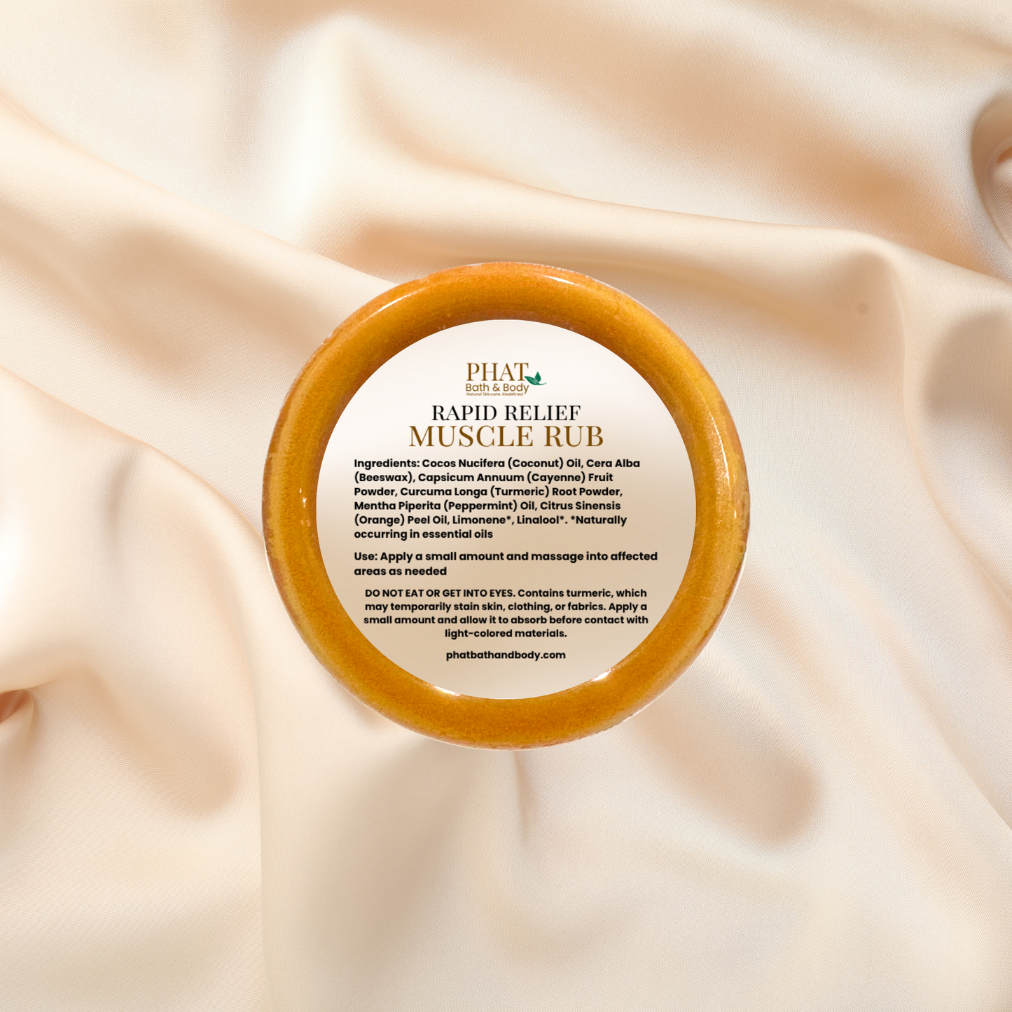 Rapid Relief Muscle Rub |Turmeric & Cayenne with Orange & Peppermint Essential Oils